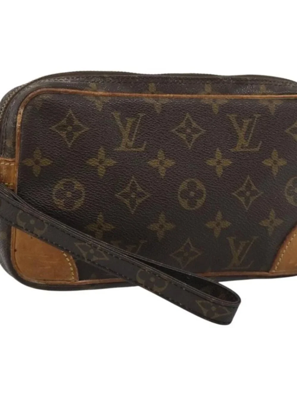LOUIS VUITTON Monogram Marly Dragonne PM Clutch Bag M51827 LV Auth BA13571